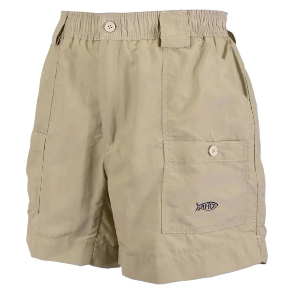 AFTCO Mens Original Fishing Shorts Size 44 Waist 6 Inseam‎ Cargo Elastic Waist